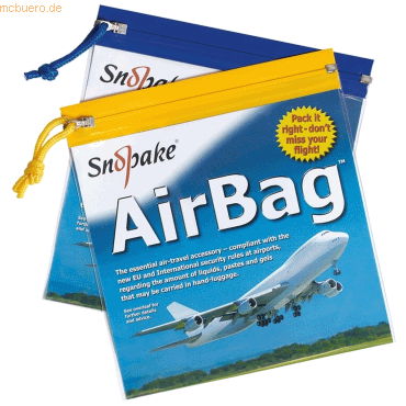 5017303146064 - 25 x Dokumententasche Zippa AirBag 20x20cm transparent farbig