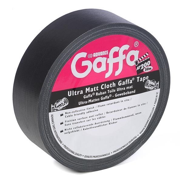5017374623198 - Advance Tapes 5805 BLK Gaffa Klebeband matt schwarz 50mm x 50m