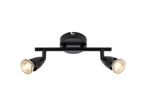 5017588013297 - Saxby Lighting - Saxby Amalfi Twin-Deckenstrahler 2-flammig mattschwarz lackiert