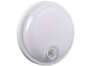 5017588087465 - Saxby Lighting - Saxby Rond Plus cct pir IP65 15W Outdoor Flush Opal