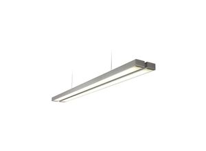 5017588599968 - Saxby Lighting - Saxby Borde - Integrierter led Linear Baton Anhänger Twin Bar Silber Opal