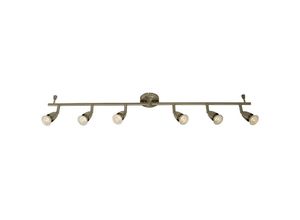 5017588610038 - Endon - Einstellbarer 6 Light Spotlight Satin Nickel GU10