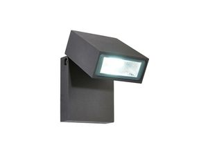 5017588676850 - Saxby Lighting - Saxby Morti - Integrierte led 1 Licht Außenwandleuchte Strukturiert Dunkel Matt Anthrazit Glas IP44