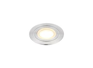 5017588734642 - Saxby Lighting - Saxby Hayz - Integriertes led 1 Light Außeneinbauleuchte Gebürsteter Edelstahl in Marinequalität mattiert IP67