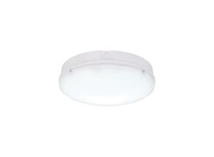 5017588779025 - Saxby Lighting - Saxby Forca Cct - Integriertes LED-Notfall- und Mikrowellen-Spüllicht für den Außenbereich glänzend weiß Opal IP65