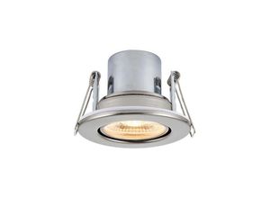 5017588785224 - Saxby Lighting - Saxby Shieldeco - Fire Rated Integrated led Tilt Einbauleuchte Satin Nickel Plate Acryl