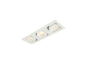 5017588785323 - Saxby Lighting - Saxby Xeno - led Triple Einbauleuchte Matt Weiß