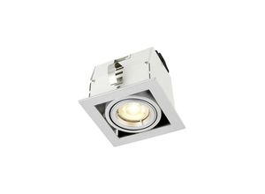 5017588785354 - Saxby Lighting - Saxby Garrix - led Single Tiltable Einbauleuchte Matt Silber