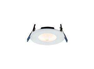 5017588793052 - Saxby Lighting - Saxby Orbital Smart - Fire Rated Integrated led 1 Licht Einbauleuchte Mattweiß IP65