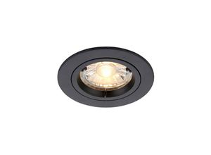 5017588959182 - Saxby Lighting - Saxby Cast Einbau-Downlight Rund Matt Schwarz 70mm Ausschnitt Dimmbar