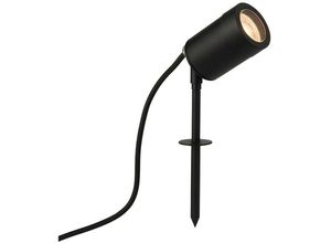 5017588984429 - Saxby Lighting - Saxby Odyssey Outdoor Spike Satin Black Paint & Klarglas IP65