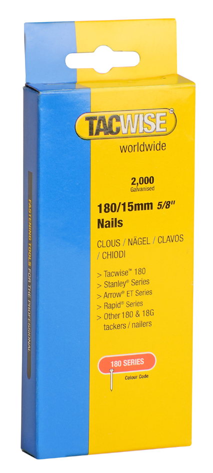 5018505016209 - TACWISE Nägel für Tacker 180 15 mm (18G 15) verzinkt