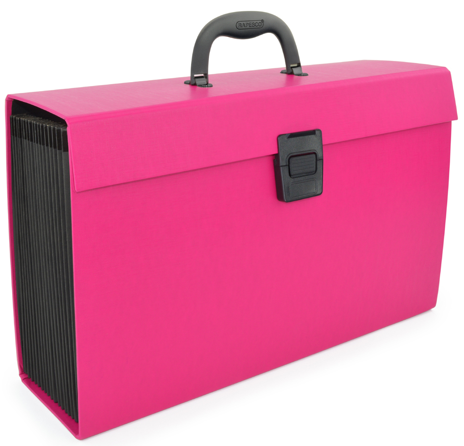 5018505016834 - RAPESCO Fächertasche DIN A4 19 Fächer pink