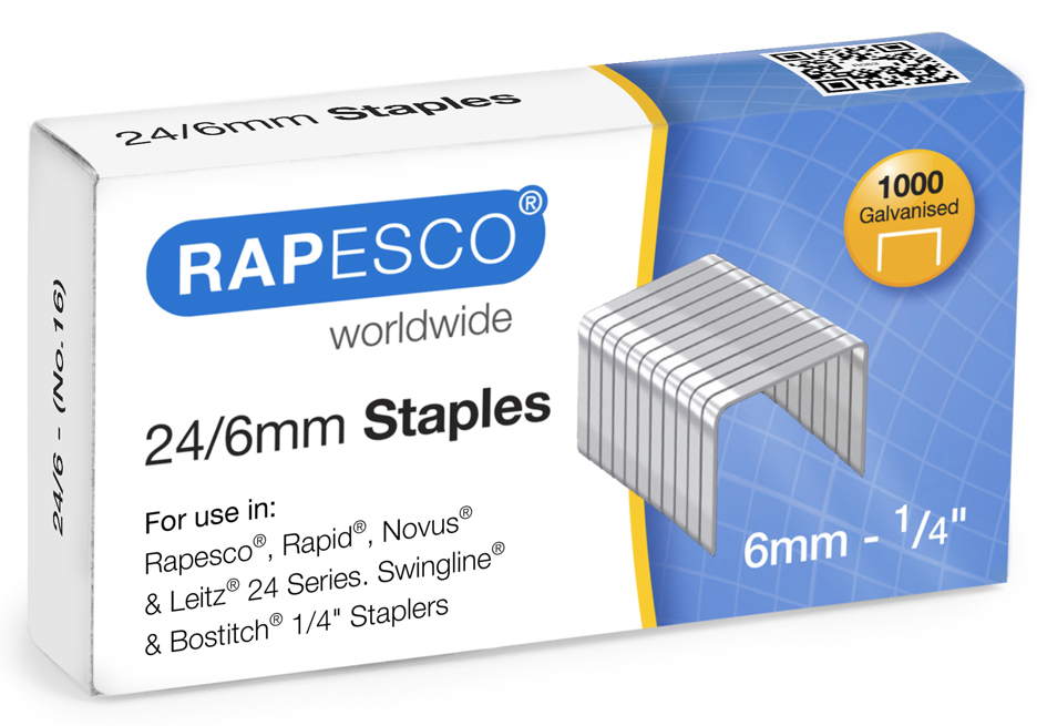 5018505030120 - RAPESCO Heftklammern 21 4 mm verzinkt 2000 Stück