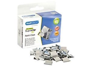 5018505035156 - Foldback-Klammer 40 Clips Nachfüllung Medium Silber 4 mm 200 Stück