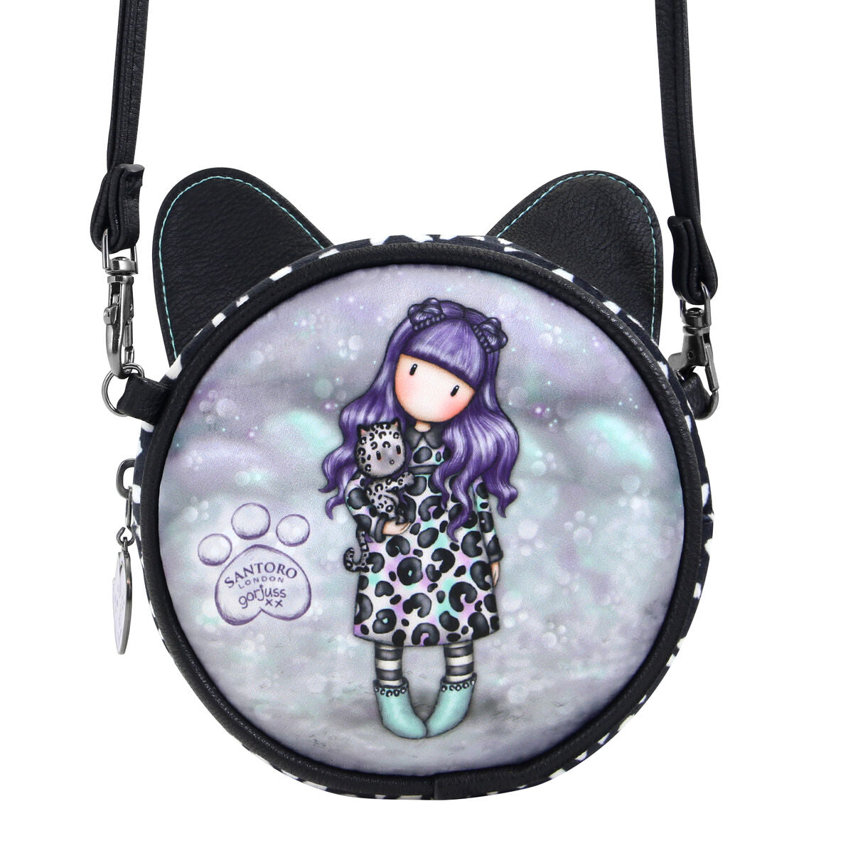 5018997639016 - Umhängetasche Smitten Kitten Weiß Schwarz 135 x 55 x 135 cm