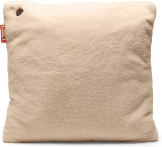5019487088987 - Kuscheliges Wärmekissen | Una | Langlebig & Kabellos | Infrarot | 45x45 cm | Creme | Teddy | Große Batterie