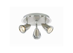 5020024512940 - Forum Lighting - Forum Elara Badezimmerstrahler mit 3 Leuchten satiniertes Nickel IP44