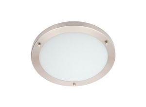 5020024517686 - Forum Lighting - Forum Delphi 4000 k LED-Badezimmer-Deckenleuchte 18 w satiniertes Nickel IP44