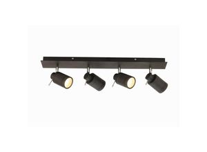 5020024518676 - Forum Lighting - Forum scorpius Bar 4-Licht-Badezimmerstrahler Mattschwarz IP44