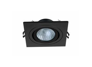 5020024519116 - Forum Lighting - Forum Cali Quadratisches kippbares Einbau-Downlight mattschwarz IP65