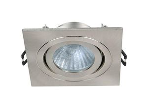 5020024519123 - Forum Lighting - Forum Cali Quadratisches neigbares Einbau-Downlight satiniertes Nickel IP65