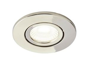 5020024522970 - Forum Lighting - Forum SNic Verstellbares feuerbeständiges LED-Einbau-Downlight mit 4000 k Satin-Nickel IP65