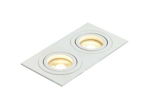 5020024523960 - Forum Pasto Verstellbares feuerbeständiges Einbau-Downlight mit 2 Leuchten Weiß