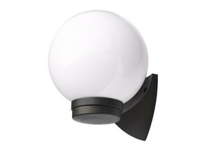 5020024704987 - Forum Lighting - Forum York Outdoor Globe Wandleuchte Schwarz & Opal IP44