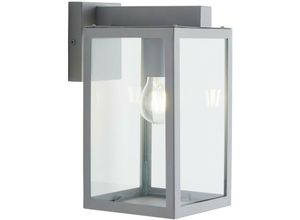 5020024708411 - Forum Lighting - Forum Hestia Glaspaneel-Außenwandlaterne Silber IP44