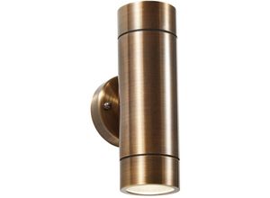 5020024710216 - Forum Brac 2-flammige Outdoor-Up-Down-Wandleuchte Bronze IP44