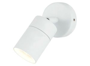 5020024711428 - Forum Lighting - Forum Leto Verstellbarer feuerbeständiger Einzelstrahler weiß IP65