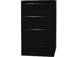 5020073705737 - Hängeregistraturschrank Original 4 Schübe Schwarz 800 x 622 x 1321 mm