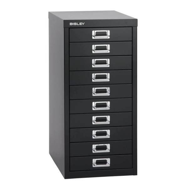 5020073705881 - Schubladenschrank MultiDrawer? 29er Serie L2910833 Stahl 10 Schubladen (Vollauszug) A4 279 x 59 x 38 cm schwarz