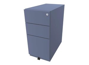 5020073715422 - BISLEY Rollcontainer Note™ mit 2 Universalschubladen 1 Hängeregistratur HxBxT 645 x 300 x 565 mm blau