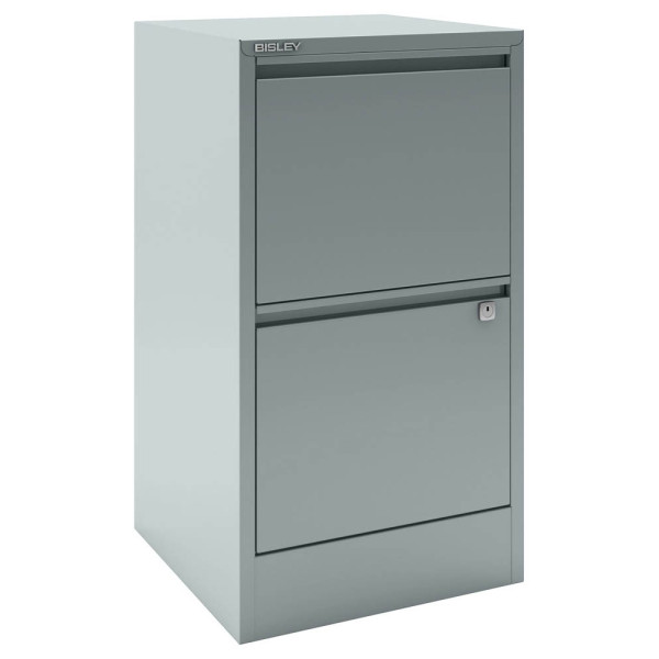 5020073715606 - Bisley Home Hängeregistraturschrank Home 2 Schubladen Silber 413 x 400 x 672 mm