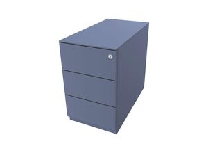 5020073716634 - BISLEY Rollcontainer Note™ mit 3 Universalschubladen HxBxT 502 x 300 x 565 mm mit Griffleiste und Top blau