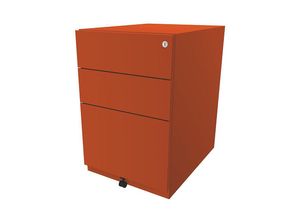 5020073742404 - BISLEY Rollcontainer Note™ mit 2 Universalschubladen 1 Hängeregistratur HxBxT 645 x 420 x 565 mm orange