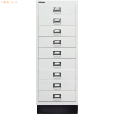 5020073743531 - BISLEY MultiDrawer™ 39er Serie mit Sockel DIN A3 9 Schubladen verkehrsweiß schwarz