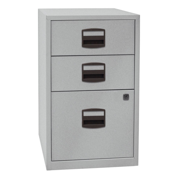 5020073756258 - Schubladenschrank Home PFA3355 Stahl abschließbar 2 Schubladen 413 x 672 x 40 cm silber