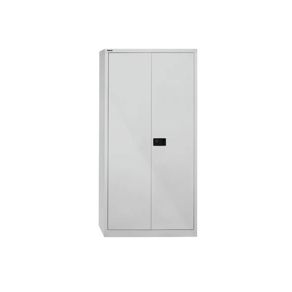 5020073757712 - BISLEY UNIVERSAL Flügeltürenschrank HxBxT 1950 x 914 x 400 mm 4 verzinkte Fachböden 5 Ordnerhöhen lichtgrau