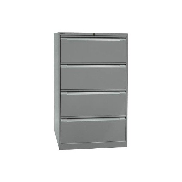 5020073760514 - Hängeregistraturschrank 80 x 622 x 1321 cm 4 Schubfächer silber 5020073760514 DF4355