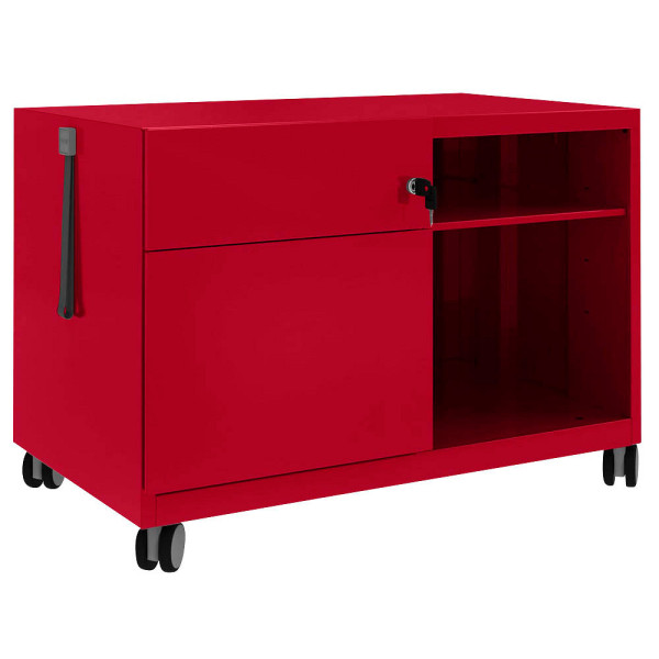 5020073763072 - BISLEY Note™ Caddy Rollcontainer kardinalrot 2 Auszüge 800 x 490 x 563 cm