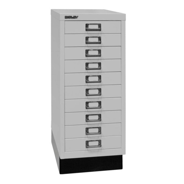 5020073765694 - Schubladenschrank MultiDrawer? 29er Serie L2910S645 Stahl 10 Schubladen (Vollauszug) A4 278 x 67 x 38 cm mit Sockel lic