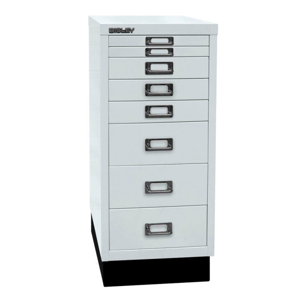 5020073765779 - Schubladenschrank MultiDrawer? 29er Serie L298S645 Stahl 8 Schubladen (Vollauszug) A4 278 x 67 x 38 cm mit Sockel licht