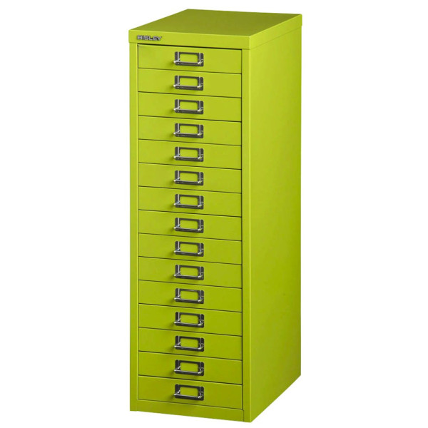 5020073770209 - Schubladenschrank MultiDrawer? 39er Serie L3915104 Stahl 15 Schubladen (Vollauszug) A4 279 x 86 x 38 cm grün