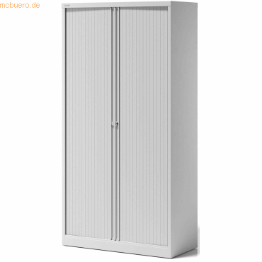 5020073787719 - BISLEY Rollladenschrank ESSENTIALS HxBxT 1970 x 1000 x 470 mm 4 Fachböden verkehrsweiß