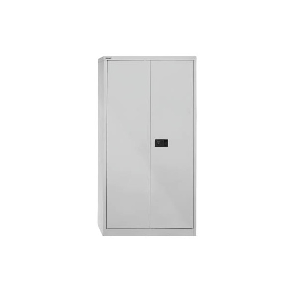 5020073793314 - BISLEY UNIVERSAL Flügeltürenschrank HxBxT 1806 x 914 x 400 mm 3 Fachböden 4 Ordnerhöhen lichtgrau