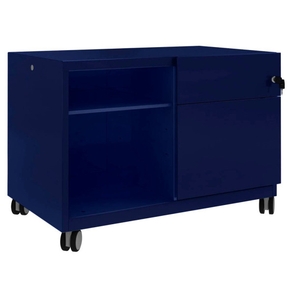 5020073804010 - BISLEY Note™ Caddy Rollcontainer oxfordblau 2 Auszüge 800 x 490 x 563 cm