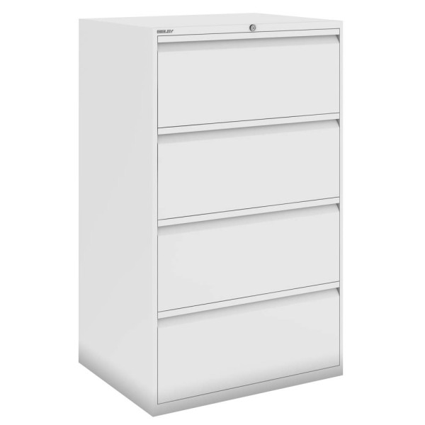 5020073812411 - BISLEY DF3 Hängeregistraturschrank reinweiß mit 4 Schubladen 800 x 622 x 1321 cm